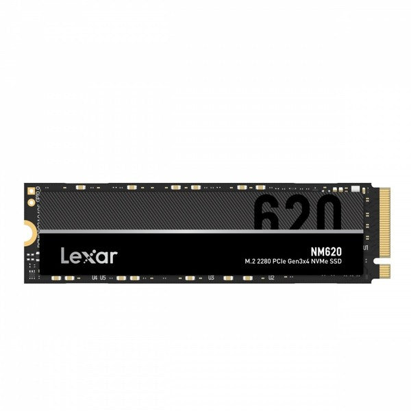 Lexar - M.2 NVMe SSD - LNM620 - 1000 GB - SSD form factor M.2 2280 - Solid-state drive interface PCIe Gen3x4 - Read speed 3300 MB/s - Write speed 3000 MB/s