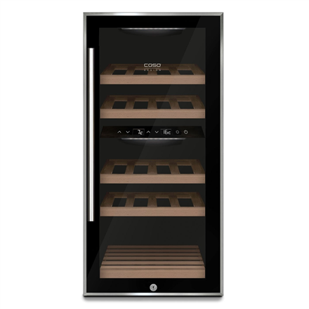 Caso WineComfort 24 Bottle Wine Cooler - Compressor Technology - Black