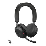 Jabra Evolve2 75 Wireless Headset - USB-A, Active Noise Cancelling, Charging Stand, MS Teams
