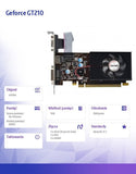 Graphics Card Geforce GT210 1GB DDR2 64Bit DVI HDMI VGA LP Fan