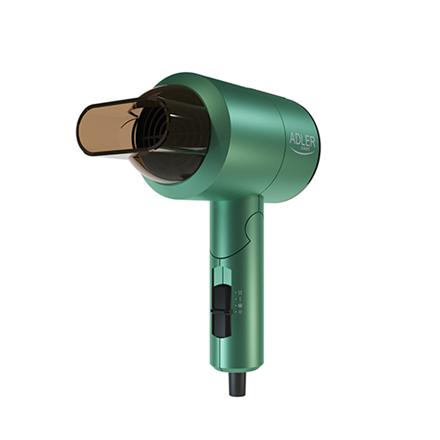 Adler AD 2265 Hair Dryer - 1100W, 2 Temperature Settings - Green