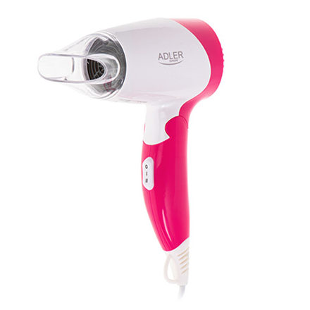 Adler AD 2259 Hair Dryer - 1200W - White/Pink