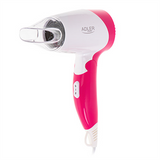 Adler AD 2259 Hair Dryer - 1200W - White/Pink