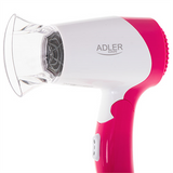 Adler AD 2259 Hair Dryer - 1200W - White/Pink