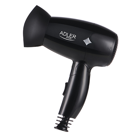 Adler AD 2251 Hair Dryer - 1400W, 2 Temperature Settings - Black
