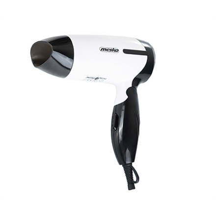Mesko MS 2262 Hair Dryer - 1000W, 2 Temperature Settings - Black/White