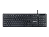 Klaviatūra KB-U-103 USB Keyboard - Black, RU Layout