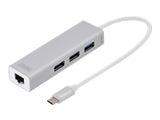 Digitus USB-C 3-Port Hub with Gigabit Ethernet Adapter