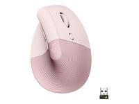 Logitech Lift Vertical Ergonomic Mouse - Rose/Dark Rose (EMEA)