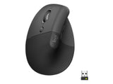 LOGITECH Lift Vertical Ergonomic Mouse - Wireless Bluetooth & 2.4 GHz Bolt USB