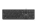 NATEC Trout Slim USB Keyboard - Black (English/Czech/Slovak Layout)