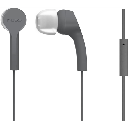 Koss - Headphones - KEB9iGRY - Wired - In-ear - Microphone - Gray