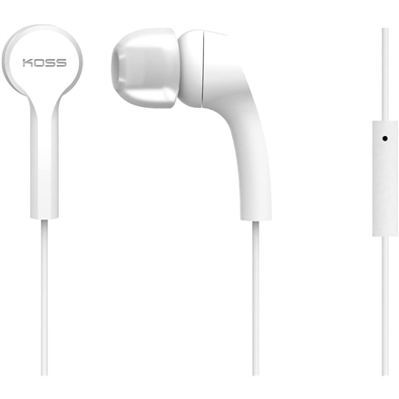 Koss - Headphones - KEB9iW - Wired - In-ear - Microphone - White
