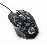 Gembird MUS-6B-GRAFIX-01 Optical LED Mouse - Black