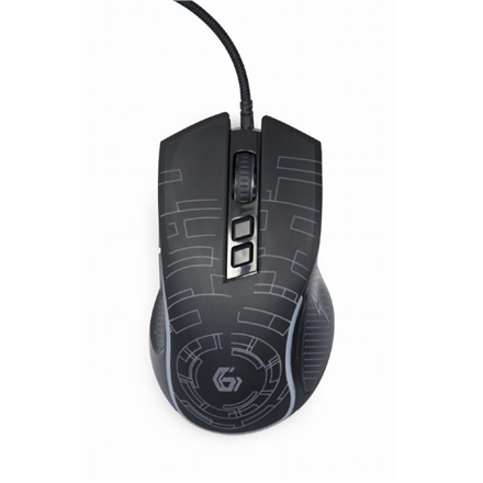 Gembird MUS-6B-GRAFIX-01 USB LED Gaming Mouse - Black