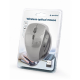 Gembird MUSW-6B-02-BG Wireless Optical Mouse - Black/Spacegrey