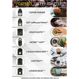 Camry - Multi-capsule Espresso machine - CR 4414 - Pump pressure 19 bar - Ground/Capsule - 1450 W - White/Black