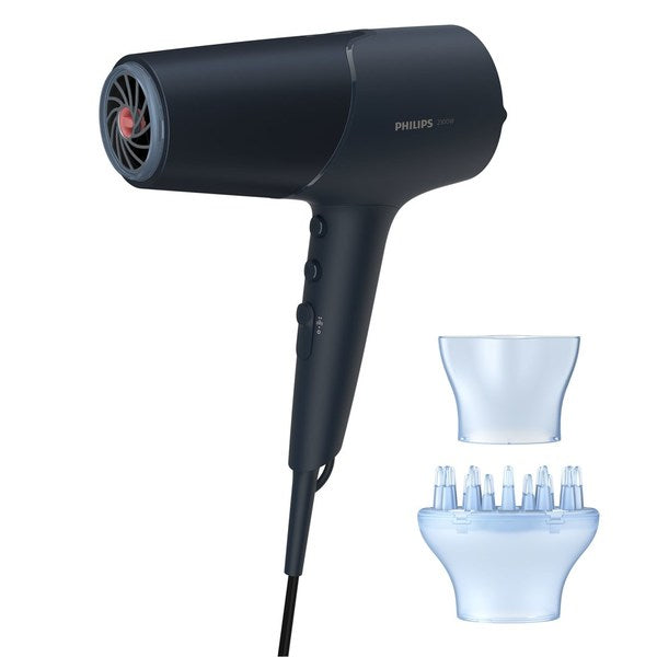 Philips - Hair Dryer - BHD512/00 5000 Series - 2300 W - Number of temperature settings 6 - Ionic function - Diffuser nozzle - Teal