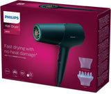 Philips - Hair Dryer - BHD512/00 5000 Series - 2300 W - Number of temperature settings 6 - Ionic function - Diffuser nozzle - Teal