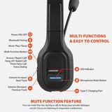 Audiocore AC864 Bluetooth Headphones with Mic - ANC, QCC3020, AAC
