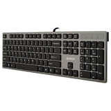 A4Tech KV-300H Wired USB Keyboard - Black (US Layout)