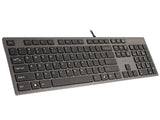 A4Tech KV-300H Wired USB Keyboard - Black (US Layout)