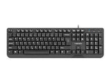 NATEC Trout Slim USB Keyboard - Black (English/Czech/Slovak Layout)