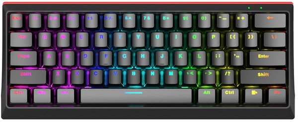 Marvo KG962 60% RGB Mechanical Keyboard - US Layout, Red Switches