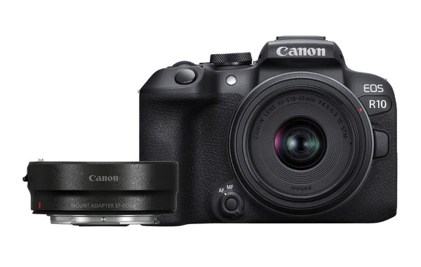 Canon EOS R10 + RF-S 18-45mm F4.5-6.3 IS STM(F/4.5-6.3 IS STM) + Mount Adapter EF-EOS R