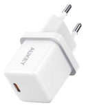 Mains 35W Dual USB-C PD 3.0 Wall Charger with PPS - Black