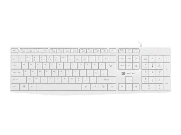 Keyboard Nautilus US Slim White Keyboard