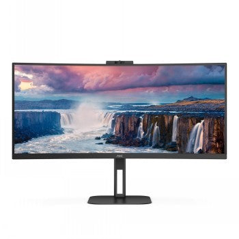 AOC - CU34V5CW/BK - 34 " - VA - 21:9 - 100 Hz - 4 ms - 3440 x 1440 pixels - HDMI ports quantity 1