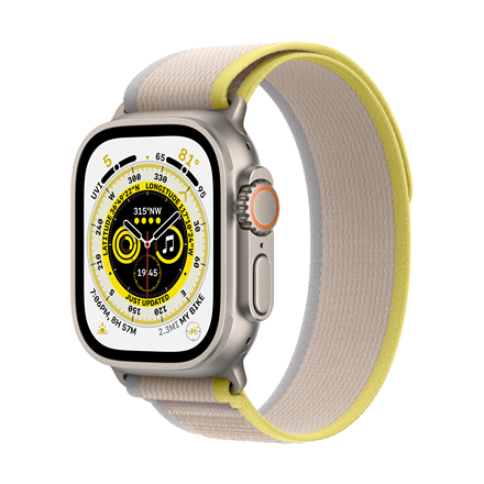 Apple Watch Ultra GPS + Cellular 49mm Trail Loop M/L - Yellow/Beige (MQFU3EL/A)