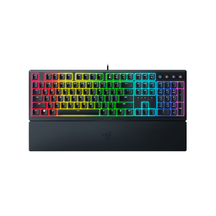 Razer Ornata V3 Gaming Keyboard - Wired RGB LED - Cyrillic - Mecha-Membrane - Black