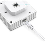TP-LINK AX3000 Wall Plate WiFi 6 Access Point - EAP650-Wall - 802.11ax - 2.4 GHz/5 GHz - 10/100/1000 Mbit/s - Ethernet LAN (RJ-45) ports 2 - MU-MiMO No - P...