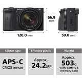 Sony A6600 + 18-135mm OSS (Black) - (ILCE-6600M/B) - (α6600) - (Alpha 6600)