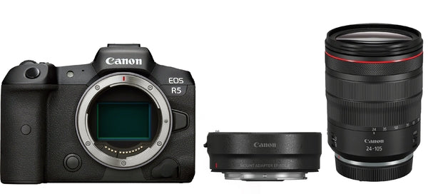 Canon EOS R5 + RF 24-105mm f/4L IS USM + Mount Adapter EF-EOS R