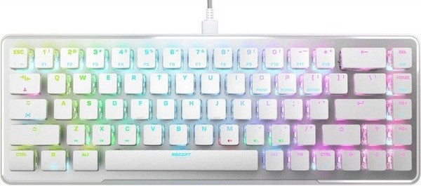 ROCCAT Vulcan II Mini RGB Mechanical Gaming Keyboard - White (US Layout, Red Switches)