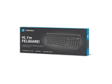 Natec Felimare NKL-1973 Wireless Keyboard - US Layout, Black (2.4 GHz, Bluetooth)