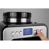 Caso - Design Compact Coffee Maker with Grinder - Pump pressure Not applicable bar - 600 W - Manual - Black/Stainless steel