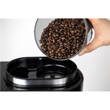 Caso - Design Compact Coffee Maker with Grinder - Pump pressure Not applicable bar - 600 W - Manual - Black/Stainless steel