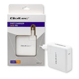 QOLTEC 51709 Fast USB-C PD Power Charger 96W (5-20V, 3-4.7A) White