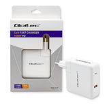 QOLTEC 51710 GaN Fast 108W USB-C Power Charger - White