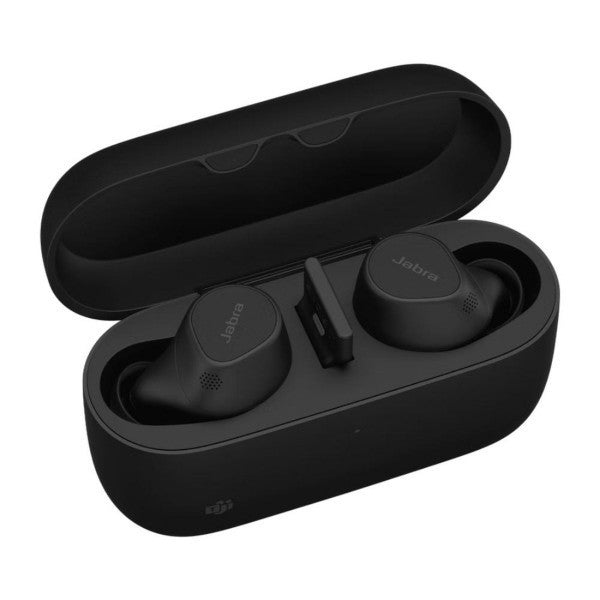 JABRA Evolve2 Buds MS True wireless earphones with mic in-ear Bluetooth active noise canceling USB-A via BT adapter black MSTea