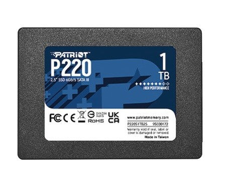PATRIOT P220 1TB SATA III SSD - 550/500MB/s
