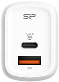 SIENINIS Natec Ribera 20W Dual Port Wall Charger - USB-A & USB-C - Black