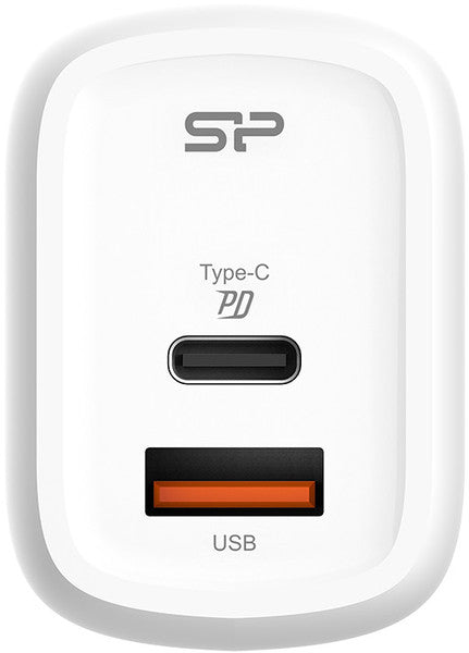 Silicon Power 30W USB-C/USB QM25 Wall Charger - White