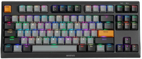 Marvo KG980B TKL RGB Hot-Swap Mechanical Keyboard (US, Blue Switch)