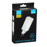 IBOX C-65 PD65W GaN Universal USB-C Charger - White