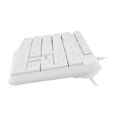 Keyboard Nautilus US Slim White Keyboard